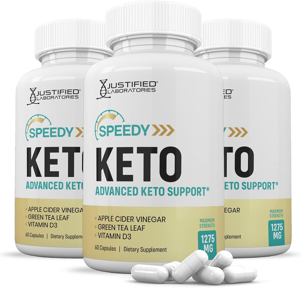 Sadece Laboratuvarlar (3 Paket) Hızlı Keto ACV Pills 1275MG Apple Cider Vinegar DW Support ile formüle edilmiş 180 Capsules için Alternatif