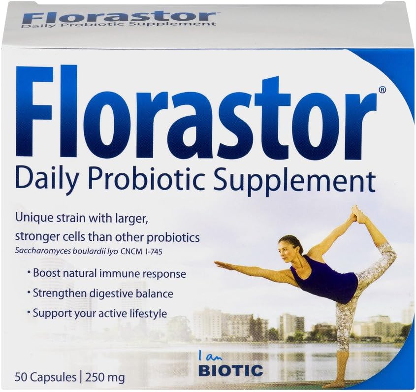 Florastor Daily Probiyotik Supplement 50 Capsules (Pack of 6)