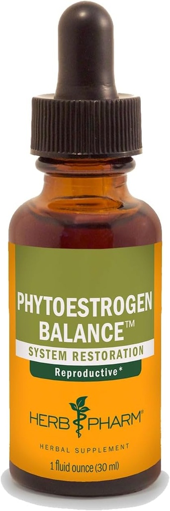 Herb Pharm Phytoestrogen Balance Liquid Herbal Formula for Women Reproductive System Support - 1 Ounce
