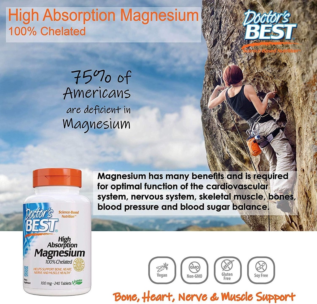 Yüksek Abxia Magnezyum Glycinate Lysinate FamilyValue 2Pack (240 Tablet) XOX#Doctor'un