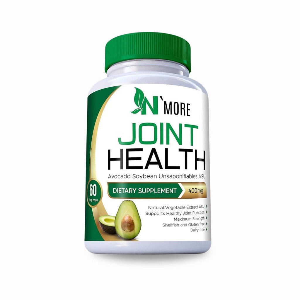 N'More Aoka Soybean Unsaponifiables Ortak Sağlık Supplement 400 mg, Non-GMO, Süt, Gluten & Shellfish Free, 60 Day Supply, One Capsule Per Day Supply, One Capsule Per Day