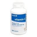MAJOR Vitamin C-500 mg Ascorbik Asit - Yeni Formula - C Tabletleri - Diyetsel Tamam - 300 Kont (1 Pack)