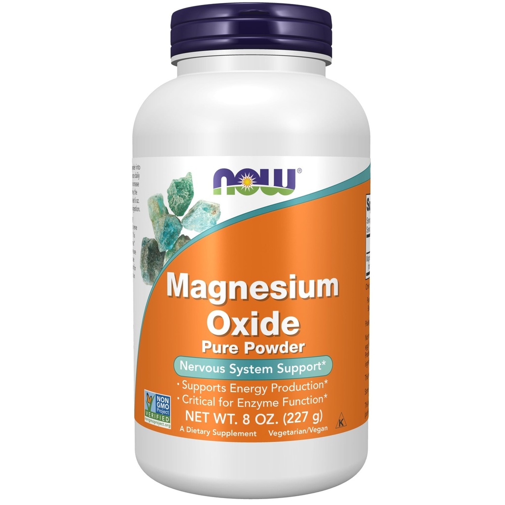 Şimdi Gıdalar Tamamlar, Magnezyum Oksit, Enzyme Function*, Nervous System Support*, 8-Ounce
