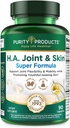 Purity Products H.A. Joint and Skin Super Formula Biocell Collagen w/Hyaluronic Acid Supports Healthy Joint Flexibility, Healthy Synovial Fluid, and Lubrication - 5-Loxin - 90 Capsules (1)