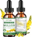 Lungs, Güçlü Lung Cleanse Detox için Smoker, Organik Mullein ve Chlorophyll Drops for Lung & Bronchia ,Respiratory Health, Immune Boost 2 FL/OZ