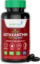 Ασταξανθίνη 12mg Vegan Softgels – Υψηλής ισχύος αντιοξειδωτικό για το δέρμα, το μάτι και την ανοσοποιητική υποστήριξη – Μη ΓΤΟ, Χωρίς γλουτένη, σόγια, λακτόζη & ΣΕΒ, 60 Vegan Softgels, 2-μηνη προσφορά