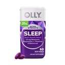 OLLY Ultra Strength Sleep Softgels, 10 mg Melatonin, L-Theanine, Chamomile, Magnezyum, Lemon Balm, Supports Deep Restful Sleep, Nighttime Sleep Aid, Non Habit-Forming - 60 Count