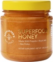 Superfood Honey Tarafından Beekeeper's Naturals - Bee Pollen, Royal Jelly, Propolis, Honey - Natural Energy, Immune Support, mental Clarity, Athletic Performance (4.4 oz)