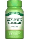 Nature's Truth Magnesium Glycinate Capsules | 200mg | 60 Count | Chelated Superior Absorption Formula | Non-GMO & Gluten Free Supplement