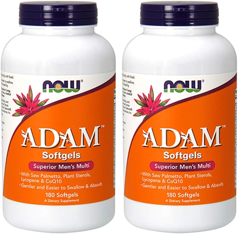 Şimdi Gıdalar ADAM Erkeklerin Çok Vitamini, 180 Softgel (2 Pack)