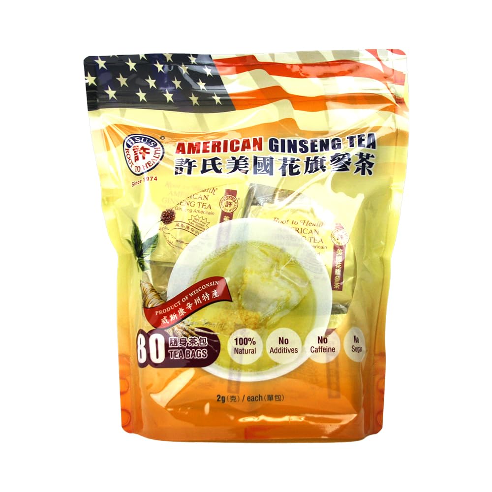 SKU 1024 Hsu | Amerikan Rule Çanta 80 ct | Wisconsin USA | 许氏花旗参茶 | 西洋参 |