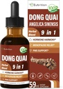 Herbal Tincture, Dong Quai ile alıntı, Hormon Harmony, Menopause Relief & PMS Support. 6 oz-(Apple Flavor)