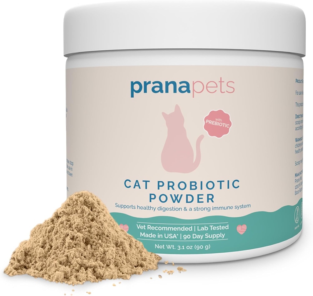 PranaPets Cat Probiyotik Toz | Digestive Aid and Immune Support for Cats