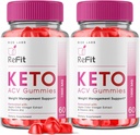 rize labs - Refit Keto ACV Gummies for Advanced Weight Loss with Apple Cider Vinegar, Supplement, Helps in Reducing Belly Fat, for Extra Strength (120 Gummies)