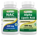 En İyi Doğal NAC 600 mg & Alfa Lipoic Asit 600 mg