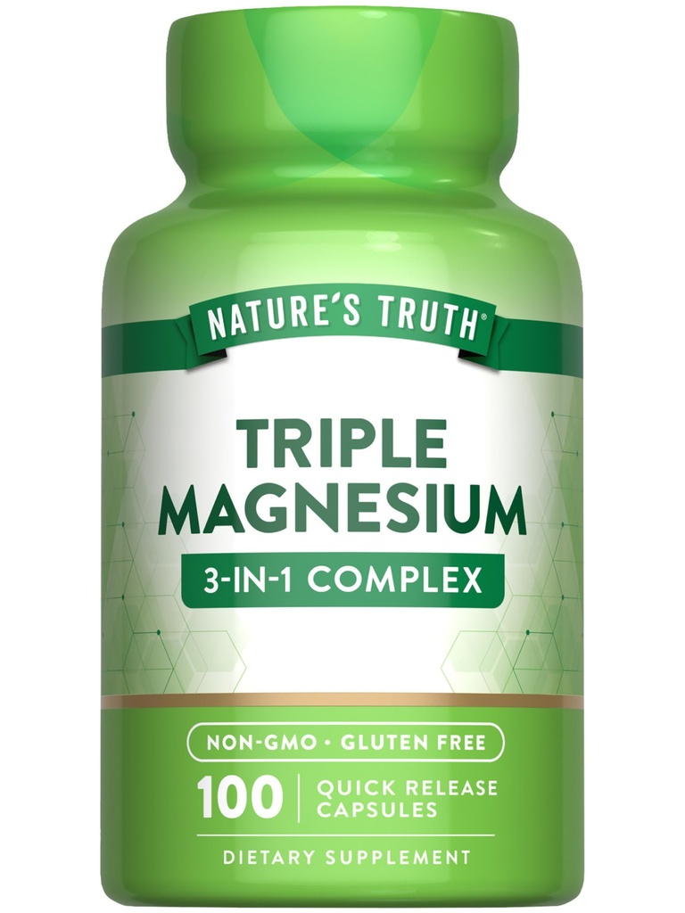 Nature's Truth Triple Magnesium Complex Supplement 