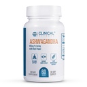 Κλινικές Επιδράσεις Ashwagandha με Μαύρο Πιπέρι για Stamina και Calm - 60 κάψουλες Ashwagandha - Made in The USA