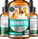 Köpekler için Premium Probiyotikler, Kediler - Digestive Enzymes & Prebiyotiks Supplement - Relieve Diarrhea, Vomiting, Upset Stomach, Gas, Constipation & Bad Breath - Supports Digestive System - 2 Fl Oz