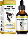 ALIVO Köpekler için Enfeksiyon Tedavisi, Doğal Yeast Enfeksiyon Tedavi Desteği Köpek Itch Relief, Dog Ear Enfeksiyonu, Köpek Alerjisi Yardımı, Pet Oil Herbal Supplement, Bacon Flavor - 2 ozz