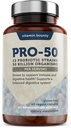 Vitamin Bounty Pro-50 Probiotics 50 δις CFU για γυναίκες και άνδρες - 13 Multi Strain Probiotic + Prebiotic - Digestive Health Supplements for Gut Health Support - Καθυστερημένες κάψουλες απελευθέρωσης για άνδρες και γυναίκες