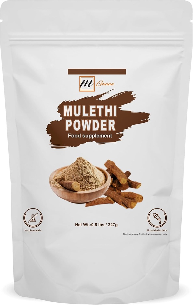 Pure Mulethi/Licorice/Glycyrrhiza Glabra Κόνις για την Υγεία και την Φροντίδα του Δέρματος και Καλλυντικές Φόρμουλες 227 GMS / 0.5 LBS