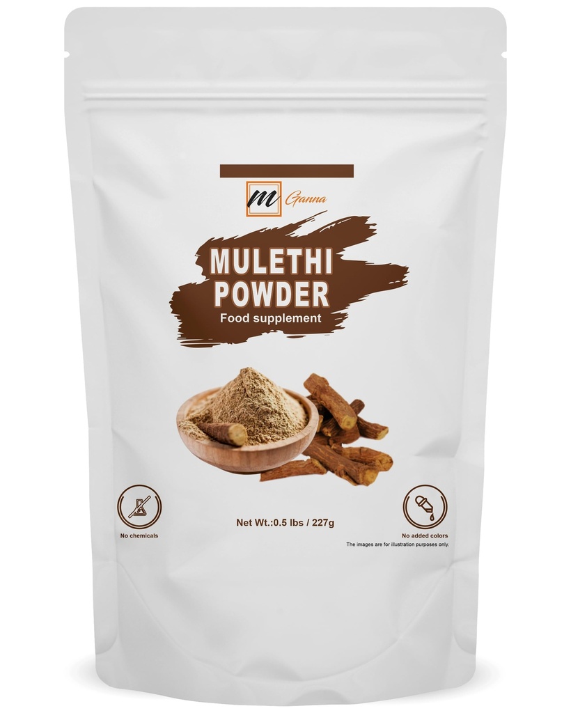 Pure Mulethi/Licorice/Glycyrrhiza Glabra Κόνις για την Υγεία και την Φροντίδα του Δέρματος και Καλλυντικές Φόρμουλες 227 GMS / 0.5 LBS