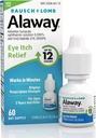 Alaway Antiistamine Οφθαλμικές σταγόνες για Ichy Eyes, Fast-Active, έως 12-Hour Eye Itch Relief, Clinically Tested Prescription-Stength Formula, 0,34 Fl Oz