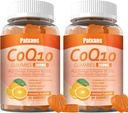 2 συσκευασίες 500MG CoQ10 Συμπληρώματα Gummies, Omega-3, Μαγνήσιο, Βιταμίνη Β3, Ψευδάργυρος, Εξαιρετικά Υψηλή Απορρόφηση παρέχει υγιή υποστήριξη για την καρδιά, την ενέργεια κυττάρων και αντιοξειδωτικά, 120Cts.