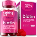 Saç Büyüme 5100 mcg için Biotin Gummies - Erkekler ve Kadınlar için Saç, Cilt ve Çiçek Vitaminleri - Folic Asit, Vitaminler A, C, E & D ve Ekstra Kuvvetler Daha Hızlı Saç ve Nail Büyüme, 60 Gummies