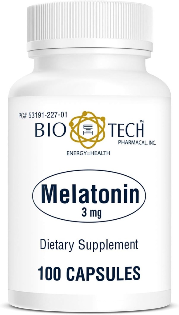 Bio-Tech Pharmacal Melatonin (3 mg, 100 Capsules)