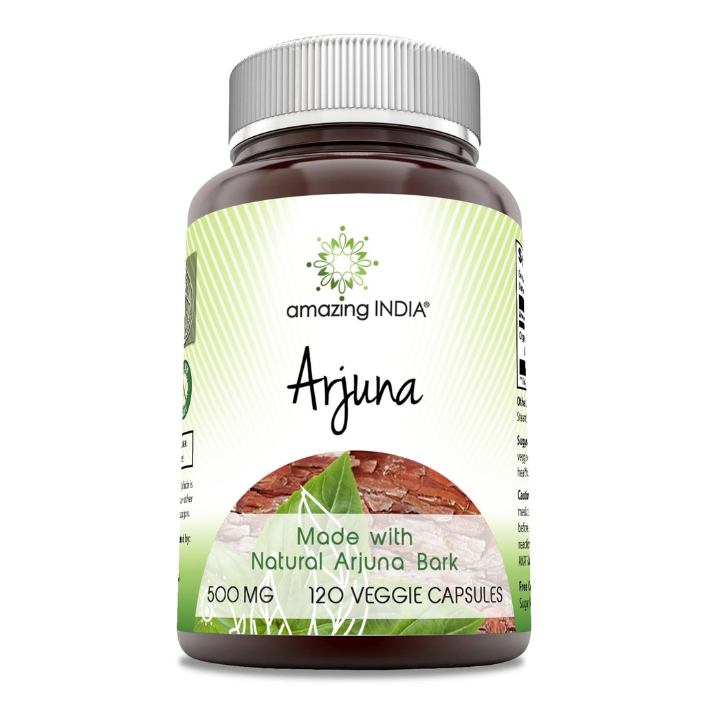Amazing India Arjuna (Made with Natural Arjuna) 500 Mg συμπλήρωμα 
