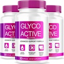 (3 Pack) Glyco Active, Glyco Active Κάψουλες, Glyco Active Advanced Formula, Glyco Active All Natural Formula Pills, Glyco Active Capsulas Κριτικές, 90 κάψουλες για 3 μήνες