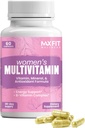 Kadınlar Multivitamin - Essential Vitaminler A, B, C, D, E, Kalsiyum & Demir - Enerji, Mood, Hair, Skin, Nails & Health ile 50+ Kadınlar için Çok Fazla Vitamini - 60 Capsules