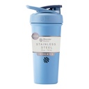 BlenderBottle Sport Sleek, Paslanmaz Çelik Shaker Şişe'yi Wiresk, 25-Ounce, Dusty Blue – Protein Shakes & Hydration for Athletes & Fitness Enthusiasts, Easy Mix, Slim Easy to Hold, Keeps Drinks Cold, Lockable Lid