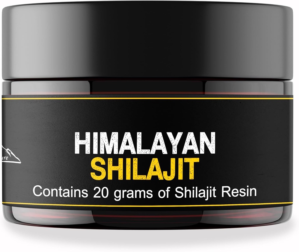 Generic SHILAJIT - Himalayalar Erkekler ve Kadınlar için Shilajit Üretimi| Doğal ve En Potent| Üçüncü Parti Lab Test Edildi / 60 Gün Güneş Kuru - Ölçüm Spoon / 20 Grams.