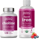 Mother's Promise Liquid Iron & Choline Capsules