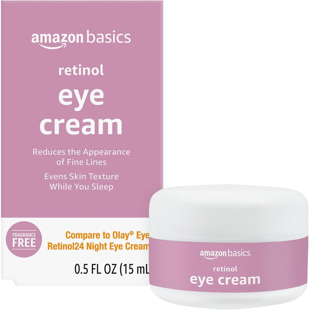 Temeller Retinol Eye Cream, Fragrance Free, 0,5 Ounces, 1-Pack