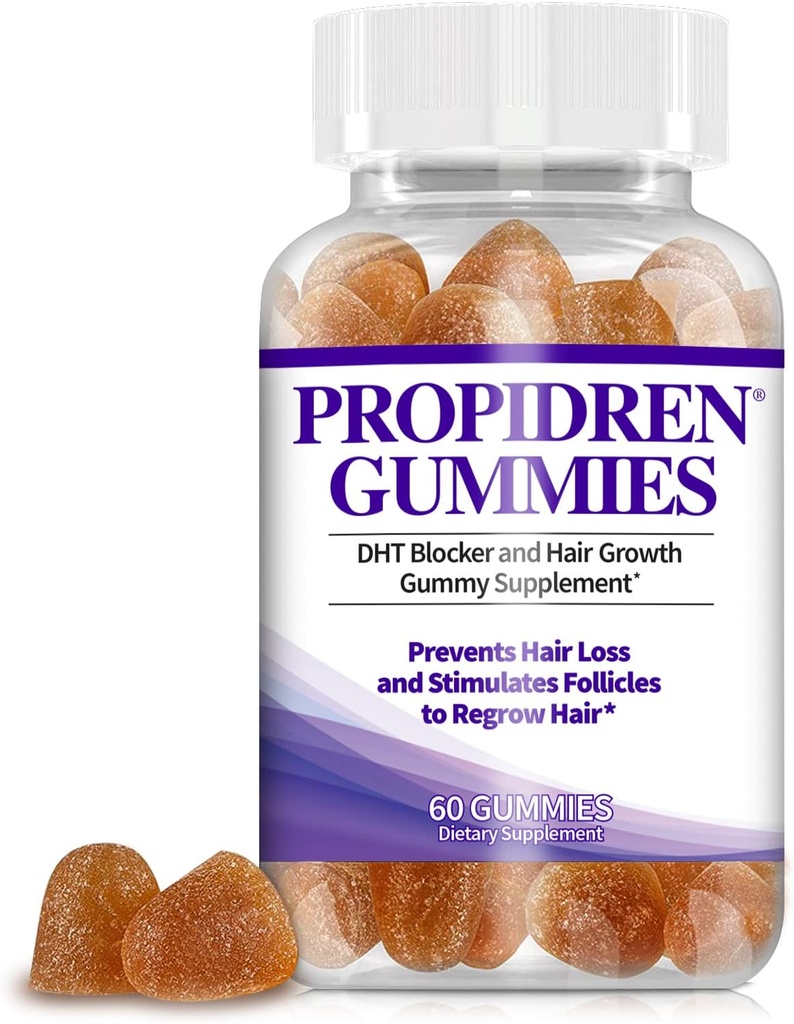 Atrafen Propidren Gummies από την HairGenics. Πρώτο DHT Gummies μπλοκέρ του κόσμου για την πρόληψη της απώλειας μαλλιών και να διεγείρει τα μαλλιά Follicles να σταματήσει την απώλεια μαλλιών και Regrow μαλλιά. 60 Κόμης, 1 Μήνας Προμήθεια.