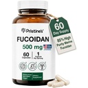 PRISTINE'S Fucoidan 500MG Immunity Supplement Capsules - 60 Day Supply - Brown Seaweed Extract - Potent Herbal Anti Loxy Health & Skin Health Support