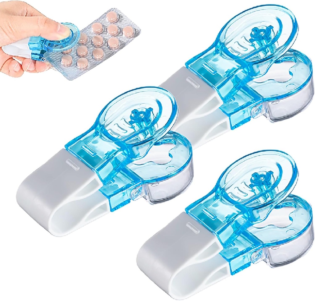 Portre Pill Taker, Pi Yükselti veya Tool Portable Pill Popper Tool, Flash Packs için Pill Popper, Portatif Seyahat Tabletleri Pills Extractor Tool Ev Gadgets (3par)