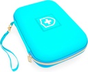 CASEMATIX 8" Turquoise Asthma Inhaler περίπτωση για ταξίδια ταιριάζει Spacer, μάσκα και αξεσουάρ, Περιλαμβάνει μόνο περίπτωση