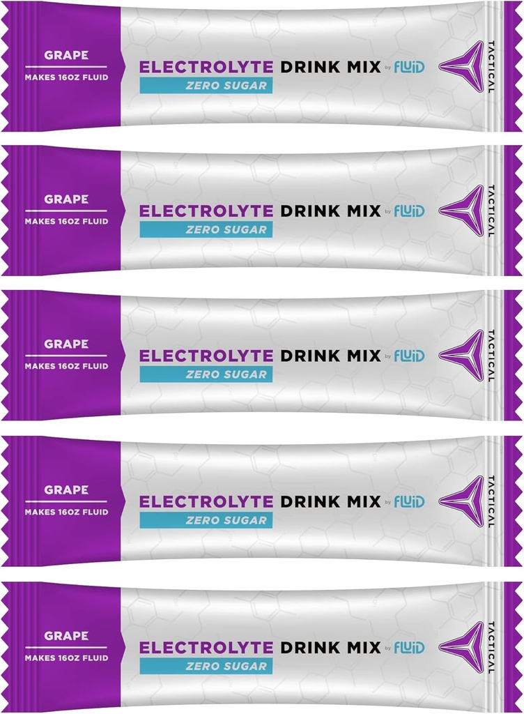Akış Taktikleri - Zero Sugar, Keto Electrolyte Toz, Hydration Packets, Made in USA (Grape, 25 Count)