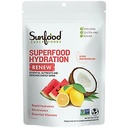 Sunfood Superfood Hydration Renew- Coconut Water Toz, Lemon, Sea Salt & Minerals ile elektrolit Toz, Temiz Organik Elektrolyte İçecek Mix - 8 oz Bag