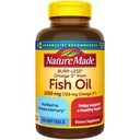 Nature Made Burp-Less Fish Oil 1200 mg One Per Day, 120 Softgels, Fish Oil Omega 3 Supplement For Heart Health Health