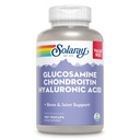 SOLARAY Glucosamine Chondroitin Hyaluronic Acid, Healthy Bone and Joint Support Supplement Plus Vitamin C for Enhanced Absorption, Lab Verified, 60-Day Guarantee, 60 Servings, 180 VegCaps
