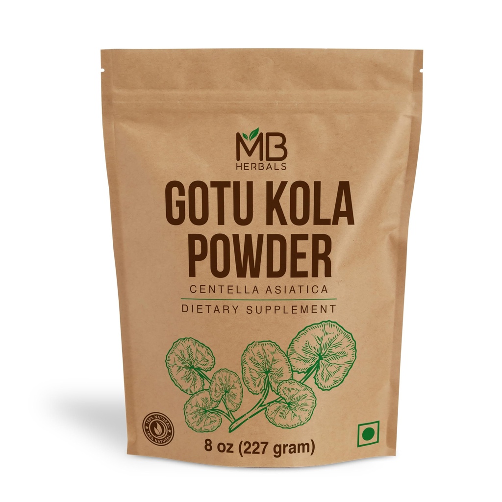 MB Herbals Gotu Kola Toz 8 oz (0.5 lb / 227 Gram) | Centella asiaticatica