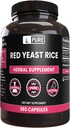 PURE ORIGINAL INGREDIENTS Red Yeast Rice (365 Capsules) Magnezyum Or Rice Fillers, Always Pure, Lab TY