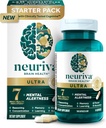 NEURIVA Ultra Decaffeinated Klinikly Test Edildi Nootropic Brain Supplement for mental Alertness,Memory,Focus & Concentration,Cognivive,Neurotors,Phosphatidylserine,Vitamin