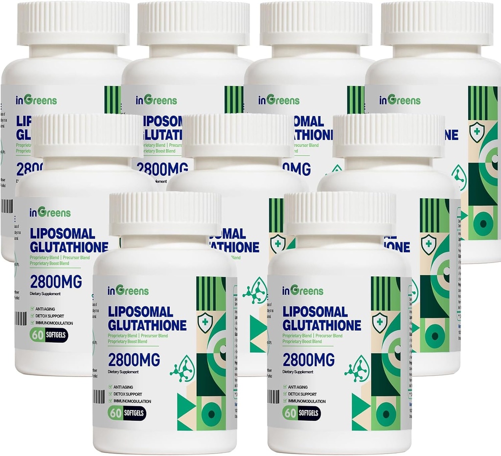 2800 MG Liposomal Glutathione Softgels, Max Abxia, Active Form L Glutathione reductase, Güçlü Anti,oxy Health Aging, 60 Softgels