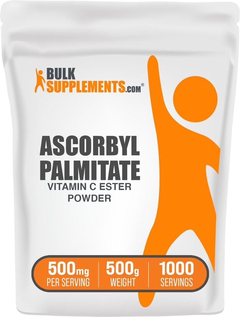 BulkSupplements.com Ascorbyl Palmitate Toz - C Ester, C Supplement - Gluten Free, 500 mg per Service, 500g (1.1 lbs) (Pack of 1)
